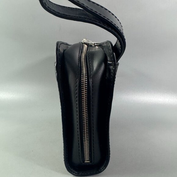 Authentic Bally Black Leather Zip-Around Organizer/Wallet Men's Wristlet - Picture 4 of 13